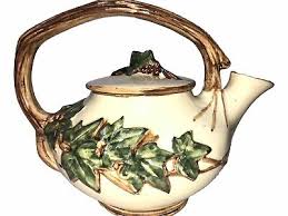 MCM, MCCOY POTTERY Vintage Tea Pot With Ivy And Vines | eBay