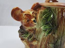Sold at Auction: Vintage McCoy USA Koala Bear with Bamboo Cookie Jar
