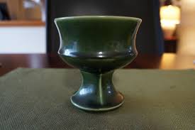 McCoy Pottery USA Green Pedestal Planter Vase Round Vintage 4 1/2" T x 4 1/2 Dia | eBay