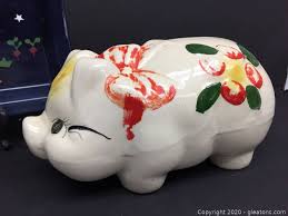 Hand Painted Piggy Bank and Bunny Tray Auction | Gleaton's, Metro Atlanta Auction Company, Estate Sale & Business Marketplace