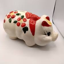 Mccoy Piggy Bank Extra Large Handpainted Pig Bank Money Holder RARE - Etsy Australia