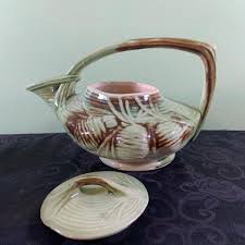 LOT 39: Vintage McCoy Pinecone Pattern Teapot, Creamer and ...