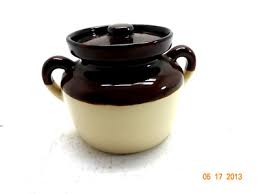 Vintage McCoy brown bean pot with lid #341 USA | eBay