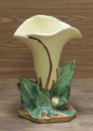 McCoy Pottery Single Yellow Lily Vase Planter | eBay
