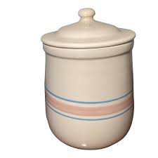 Vintage McCoy Pottery Kitchen Canister With Lid | Chairish