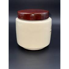 Vintage Mccoy USA Floral Ceramic Canister With Brown Lid Pattern 214 - Etsy