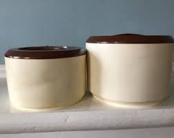 Vintage Sterilite "spice of Life" Kitchen Canisters Matching Pair Nesting Food Storage - Etsy