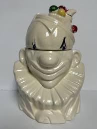 Vintage 1940's McCoy Pottery Clown Ceramic Cookie Jar | eBay