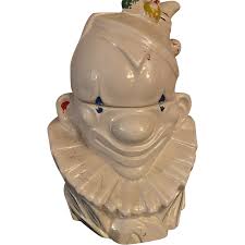 McCoy Clown Cookie Jar. For Sale at Ruby Lane