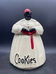 Vintage Mccoy Black Americana Mammy Cookie Jar