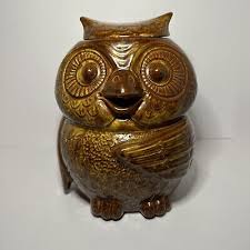Vintage 1960s McCoy Pottery #204 USA Brown Owl Cookie Jar | eBay
