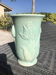 McCoy Pottery Vase Vintage Stamped USA Flower | #2053649981