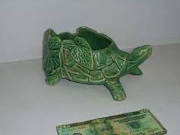 Vintage Ceramic McCOY Turtle Planter. 1 Chip seen. - Texas Online Auction House