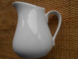 Country / Farmhouse Style Small White Pitcher. 5" white ...