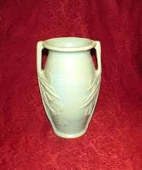 1940s Mccoy Sand Dollar Vase: Aqua Green Art Deco Stoneware, 14" - Etsy Sweden