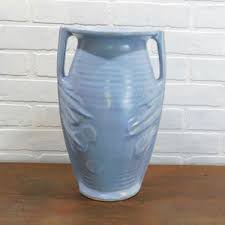 Vintage Mccoy Sand Dollar Vase, Blue Mccoy Handled Urn, 1940's Mccoy Pottery, 14 1/2" Sand Dollar Vase - Etsy