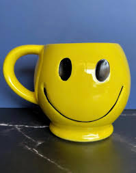 Vintage 70s Smiley Face Mug - Etsy