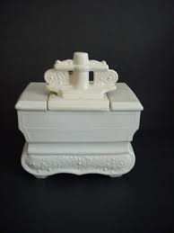 Vintage McCoy Cookie Jar Stove Wood Burning White | eBay