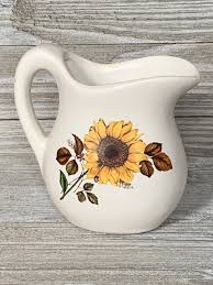 Vintage Sunflower Cream Pitcher - Etsy