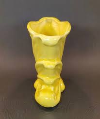 Vintage Shawnee Yellow Small Cornucopia Vase Horn Made USA #835 5” Tall - Etsy