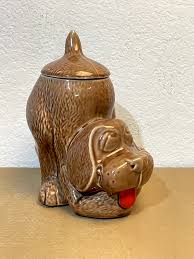 Vintage MCCOY 0272 Brown Thinking Hound Dog Ceramic Cookie ...