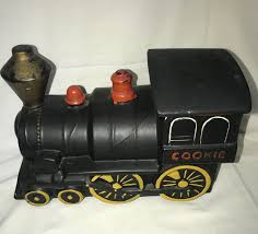 Vintage McCoy Black Train Locomotive Cookie Jar 1960's ...