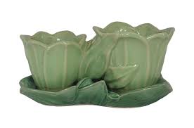 Vintage McCoy Pottery Double Swallow Flower Pot Planter ...