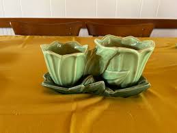 Vintage Mccoy Cabbage Vase With Bird - Etsy