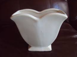 Vintage McCoy Heart Shaped Cream Color Vase/Planter. | eBay