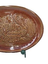 McCoy Ceramic Pottery Brown Embossed Thanksgiving Oven Proof ...