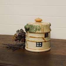 1930-1960 Japanese "Cottage Ware" Ceramic Cookie Jar ...