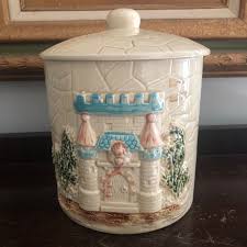 Vintage Castle Cookie Jar Canister - Etsy