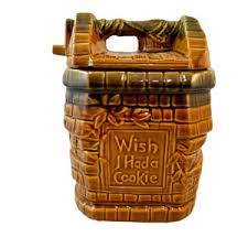 Vintage Wishing Well Cookie Jar, Mccoy Pottery, Kitchen Canister, Rustic Country Decor - Etsy