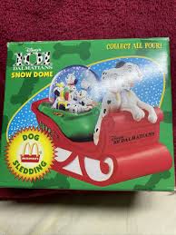 1996 McDonalds Disney 101 Dalmatians Snow Dome, Dog Sledding ...