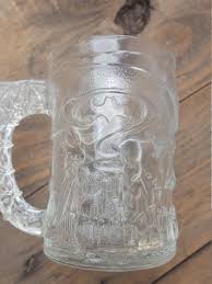Vintage Batman Forever Glass mug / Collectible Drinking Glass / Collectible Batman / McDonalds Collector Glass / DC Comics