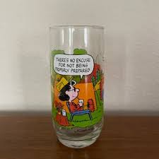 Vintage Peanuts Glass, 1980's Mcdonald's Camp Snoopy Glass ...