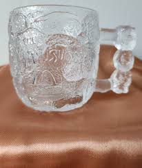 Vintage McDonalds Flintstones Rocky Road Glass Mug Etched ...