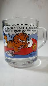 Vintage 1978 Garfield McDonalds Glass Cup Mug - Anchor Hocking - USA - Excellent | eBay
