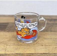 Vintage Collectible 1978 Mcdonalds Jim Davis Garfield & Odie Glass Mug - Etsy UK
