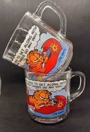 Vintage 1978 Garfield Glass Mug - Etsy