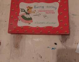 Vintage Note Card/stationary Set - Etsy