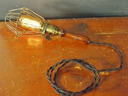 Vintage Industrial Trouble Light - Cage Lamp Pendant Bulb | eBay
