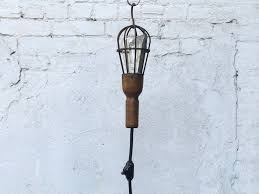 Antique Hanging Trouble Light, Industrial Chic Work Light ...