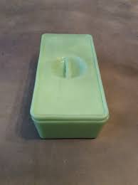 Vintage Jeannette Jadeite Green Refrigerator Dish with Cover ...