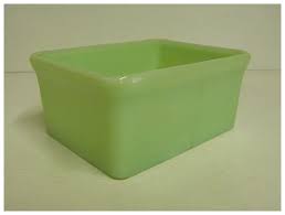 McKee Jadeite Small Rectangular Refrigerator Dish. For Sale ...