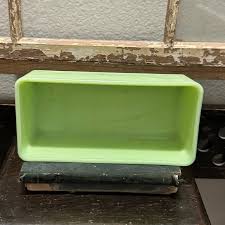Other | Vintage Jadeite Uranium Glass Rectangular ...