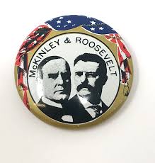 Vintage McKinley & Roosevelt Campaign Button Pin Pinback ...