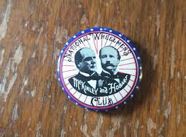 Mckinley and Hobart National Wheelman's Club Campaign Button ...