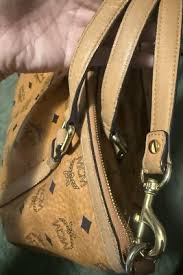 MCM Cognac Visetos Shoulder Bag - Pre-Owned | eBay