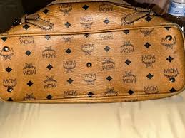 MCM VISETOS LEATHER TOP HANDLE BAG | eBay